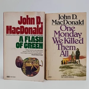 John D. MacDonald 2 Book Bundle One Day We Killed Them All / A Flash Of Green PB - Picture 1 of 15