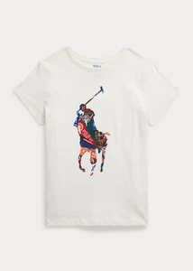 NWT Polo Ralph Lauren T -Shirt Big Girls Youth XL (16) Big Pony Cotton White NEW - Picture 1 of 2