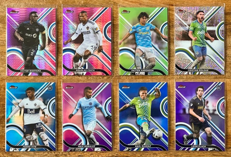 2022 Topps Finest MLS - NUMBERED COLOR OR AUTO - Pick A Card | Complete Your Set - Image 1 of 1