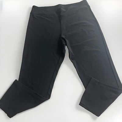 Boston Proper 女式短裤 XL 码黑色高腰弹力 — 第 1/4 张图片