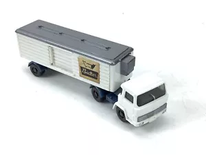 Wiking H0 809/1E modellino auto camion autoarticolato Magirus 100 D7 burro argento 1:87 - Foto 1 di 3
