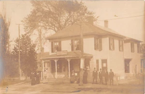 1909 RPPC Post Office Store Howard RI - Picture 1 of 2