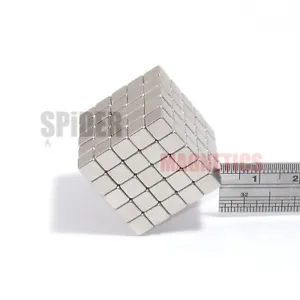Small square magnets 5x5x5 mm neodymium block small craft magnet 5mm x 5mm x 5mm - Picture 1 of 2