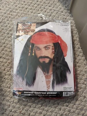 Peluca pirata South Seas Buccaneer para adultos Foto 1 de 2