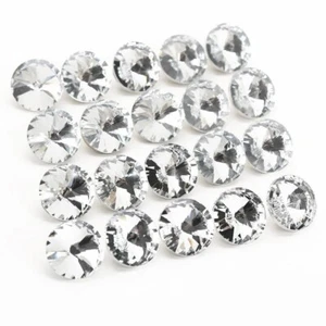 Diamante Crystal Glass Buttons Back 20 mm Upholstery Headboard Sofa Chair Sofas. - Picture 1 of 12