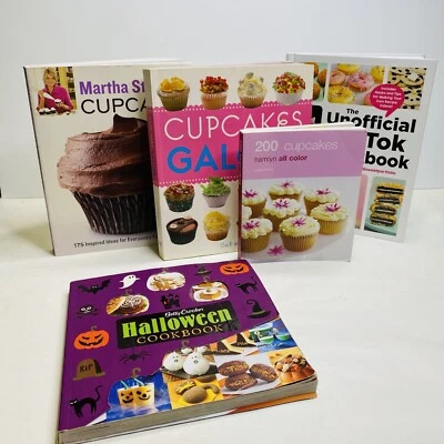 TikTok Cookbook, Martha Stewart’s Cupcakes BC Halloween Recipes Baking Cookery - Image 1 of 4