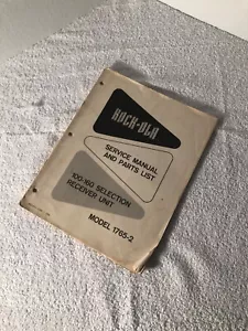 Rockola, Original, Jukebox, Model 1765-2, Service Manual And Parts List - Picture 1 of 1