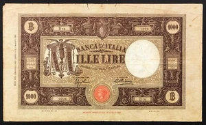 1000 LIRE BARBETTI GRANDE M 02 01 1932 fascio primo tipo R2 RR mb LOTTO 3479 - Imagen 1 de 2