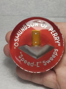 Vintage Glass Paperweight Farming "Speed E" Sweeps Osmundson Of Perry - Picture 1 of 8