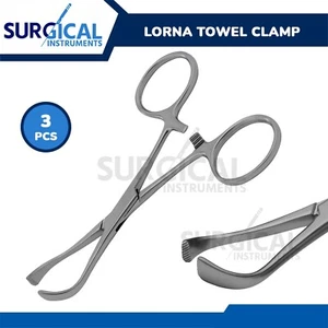 3 abrazaderas para toalla Lorna de 5,25" acero inoxidable grado alemán - Imagen 1 de 10