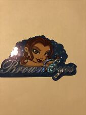Brown Eyes Girl Holographic Sticker Vintage Rare ODM By Branded Imports 