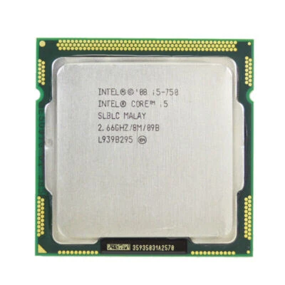 Intel Core i5-750 CPU Quad-Core 2.66GHz 8MB 2.5 GT/s DMI LGA1156 SLBLC Processor - Image 1 of 4