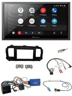 Pioneer USB 2DIN DAB Lenkrad Bluetooth Autoradio für Citroen Spacetourer Jumpy o - Bild 1 von 4