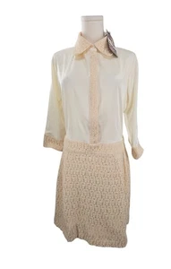 Vestido de encaje crema talla 8 SPIEGEL NUEVO CON ETIQUETAS - Imagen 1 de 18