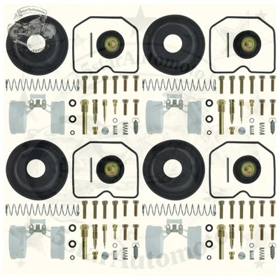 4x Carburetor Repair Kit For 1986-03 Kawasaki ZG1200 Voyager XII Diaphragm Float - Imagem 1 de 4