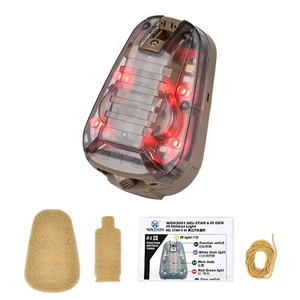 Casco Táctico IR Led Luz Estroboscópica Seguridad Caza Dama Señal de Supervivencia Lámpara - Imagen 1 de 15