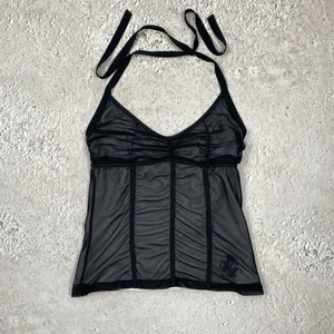 Vive Maria Vintage Womens Top Avant Garde Mesh Gotic Black Size M - Picture 1 of 14