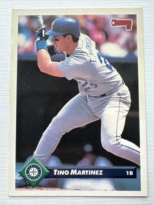 ⭐🦄 1993 Donruss - Tino Martinez #217 Baseball Card - Seattle Mariners MLB - Image 1 of 2