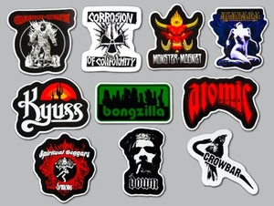 Stoner Metal Vinyl Sticker Lot (10 Pack) SET 2 crowbar kyuss down bongzilla - Picture 1 of 1