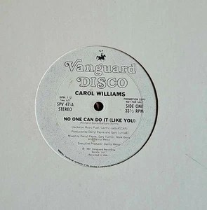 Carol Williams-No One Can Do It Like You (Vanguard) 12" M-???? HEAR B4U BUY!!! - Picture 1 of 2