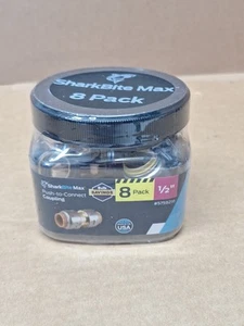SharkBite Max Push To Connect Kupplung 8er Pack 1/2", Neu - Bild 1 von 4