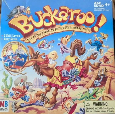 Buckaroo Children's Saddle Stacking Game w/ a Moody Mule 2004 Milton Bradley VGC - Image 1 of 3