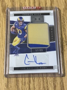 2022 Impeccable Cooper Kupp Immense Patch Auto /99 Los Angeles Rams #IPA-CKU -B2 - Bild 1 von 2