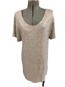 Victoria’s Secret Sequin Shift Stretch Dress Supermodel Essentials Size Medium - Picture 1 of 13