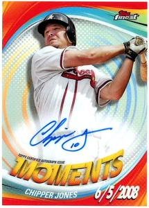 2025 Topps Finest Moments Autograph - Chipper Jones AUTO #FMA-CJ Atlanta Braves - Picture 1 of 2