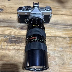Olympus OM-2 35mm SLR Film Camera with Access P-MC 75-300mm Macro Zoom Lens - Picture 1 of 11