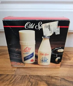 Vintage Old Spice After Shave 2 Unzen + 2,5 Unzen Deodorant unbenutzt in Box Neu aus altem Lagerbestand 1988 Shulton - Bild 1 von 13