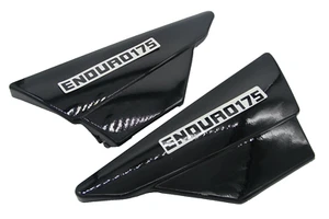 fits Yamaha DT175MX 1979 To 1993 for Motorcycle Side Cover Set - Black - Picture 1 of 8