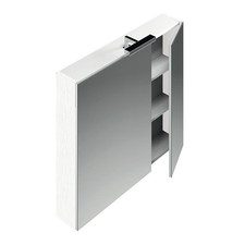 Specchio contenitore 2 ante battenti lampada led