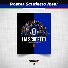 INTER POSTER CAMPIONE 2020/21 SERIE A 19 STAMPA FOTOGRAFICA PROFESSIONALE