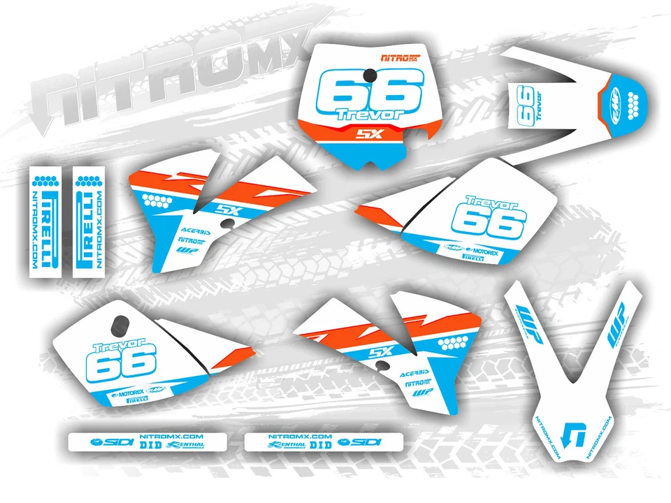 Kit gráfico NitroMX para KTM SX 50 SX50 2002 2003 2004 2005 2006 2007 2008 calcomanías Foto 1 de 1