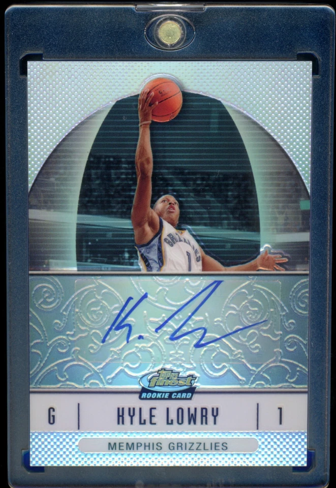 2006 Topps Finest "refractor" KYLE LOWRY rookie RC autograph AUTO raptors - Imagem 1 de 2