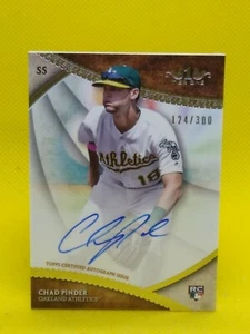 Chad Pinder 2017 Topps Tier One AUTOGRAPH ROOKIE #BOA-CP Oakland A's **124/300** - Picture 1 of 2