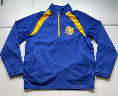 Golden State Warrior Jacket Mens XL Blue GIII Sports By Carl Banks Full Zip Cover