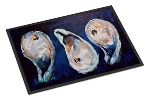 Caroline's Treasures MW1112MAT Oysters Give Me More Doormat 18x27 Front Door ... - Picture 1 of 7