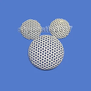 2x 17-80mm Car Tweeter Speaker Cover Decorative Circle Metal Mesh Grille #White - Picture 1 of 8