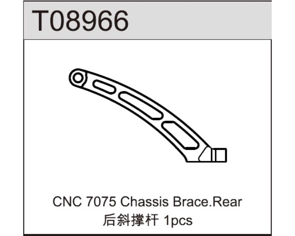 TeamC Aluminium Chassisversteifung hinten Buggy TM8E TMC-T08966  - Bild 1 von 1
