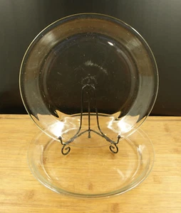2 AH Fire-King Clear Glass 10” Pie Plates #462 - Picture 1 of 9