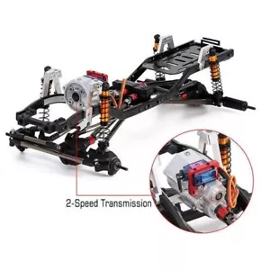 313mm Wheelbase Chassis Frame & 2-Speed Transmission For 1/10 RC Axial SCX10 II - Picture 1 of 13