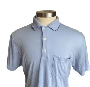 Polo de golf Munsingwear Original Penguin de colección años 80 azul polvo talla M bolsillo - Imagen 1 de 8
