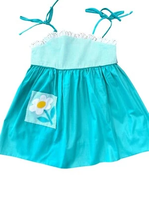 Vestido bebé niña Fischel by Johnson vintage años 70, talla 3T Foto 1 de 4