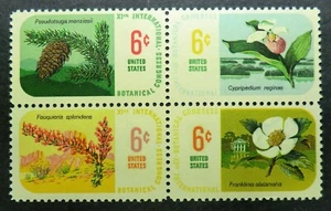 1376 - 1379 MNH 1969 6c Botanical Congress Seattle Washington nomenclature names - Picture 1 of 1