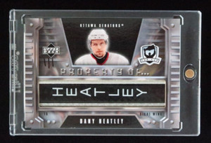 2006-07 Upper Deck The Cup Property Of Game-Used Stick Dany Heatley Senators 1/1