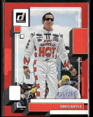 2023 Donruss #102 Greg Biffle Red #/299 - Image 1 of 2