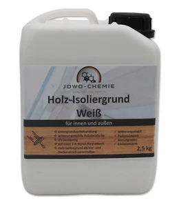 Holz-Isoliergrund Weiß Holzfarbe Grundierung Isolierfarbe Wetterschutzfarbe - Bild 1 von 4
