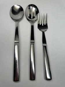Vintage 3er Set VOLLRATH/TWA EDELSTAHL SERVIERLÖFFEL & GABEL kommerziell Korea - Bild 1 von 4